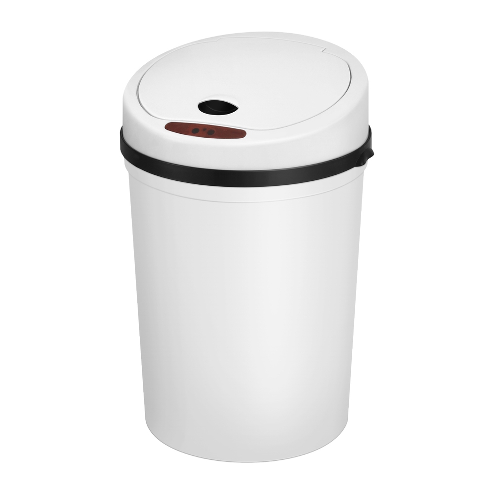 SB-9LR10-WH-202506241501-00 Devanti Sensor Bin Motion Rubbish Bins Kitchen Automatic Trash Can White 9L - Image 1