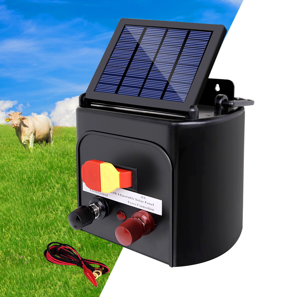 SFC-SO15-5KM-202502281910-00 Giantz Fence Energiser 5KM Solar Powered 0.15J Electric Fencing Charger - Image 1