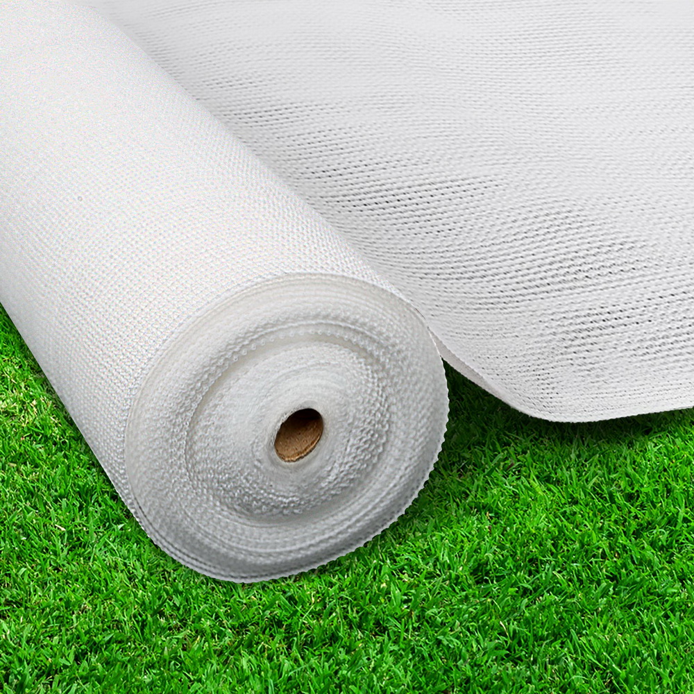 SH-CL-DL-366X300-195-R-WH-202502281926-00 Instahut 90% Shade Cloth 3.66x30m Shadecloth Wide Heavy Duty White - Image 1