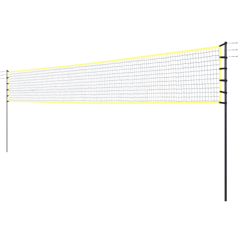 SN-B-VLB-9M-YE-186486-00 Everfit 9M Portable Volleyball Net Set with Ball Boundary Lines Badminton Tennis - Image 1