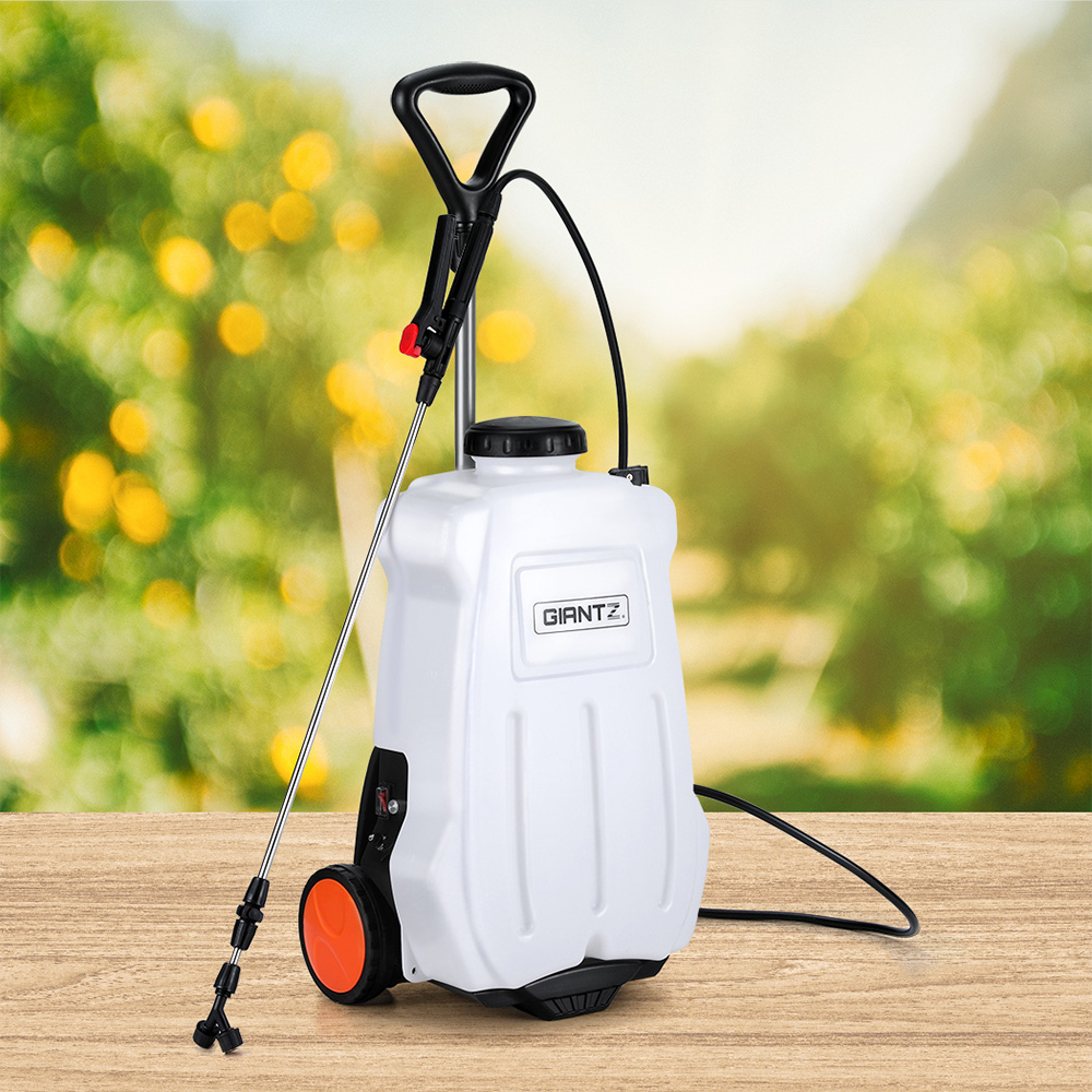 SPRAYER-CART-20L-BACKPACK-WH-149255-06 Giantz Weed Sprayer Electric 20L Backpack Trolley - Image 1