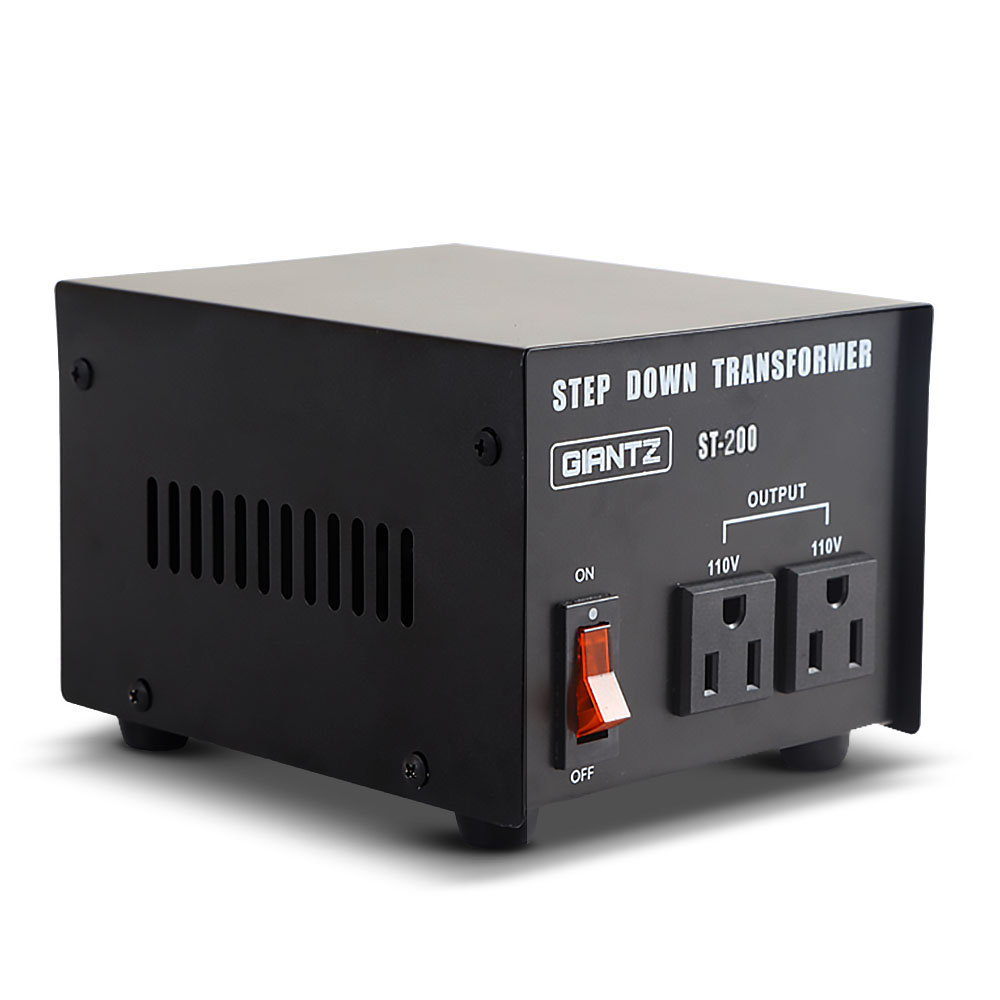 ST-200W-BL-00 Giantz Step Down Transformer 200W 240V TO 110V Stepdown Voltage Converter AU-US - Image 1