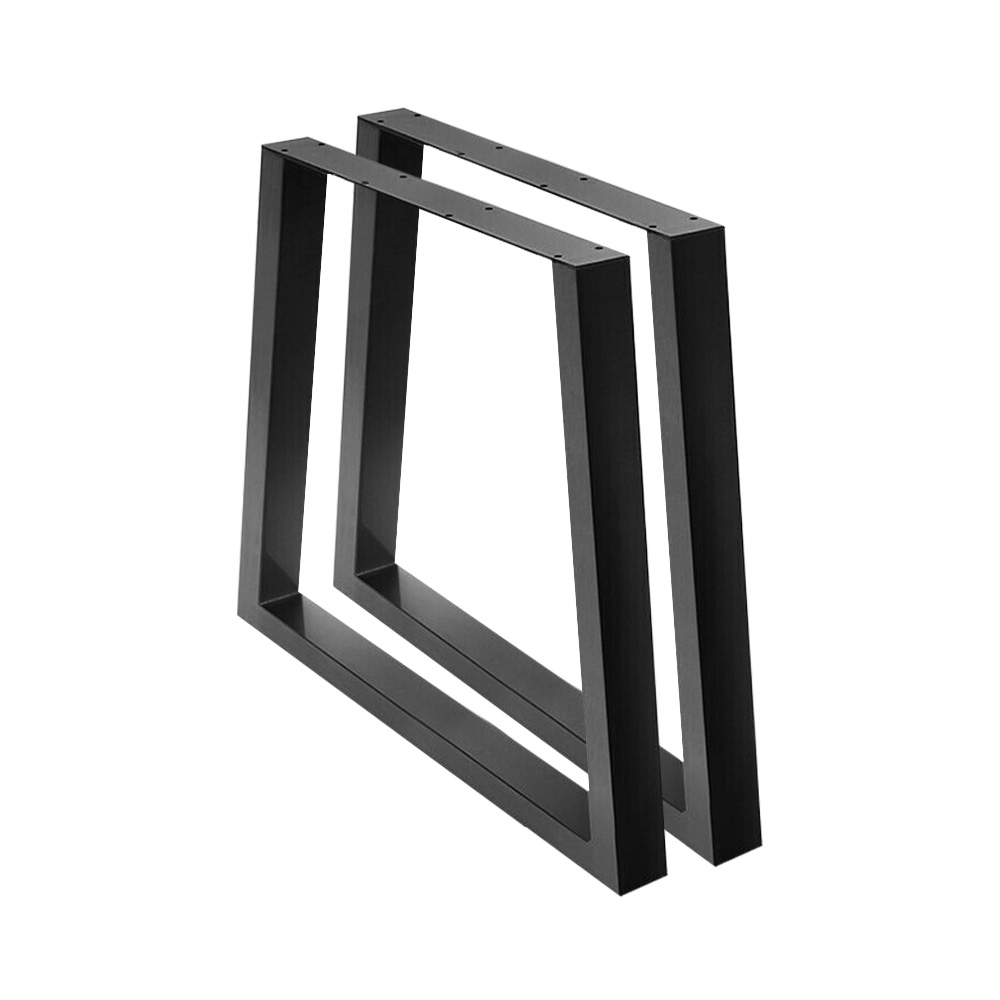 TAB-LEG-TRA-716590-BKX2-00 Artiss Metal Table Legs DIY Trapezoid 65X90CM Set of 2 - Image 1