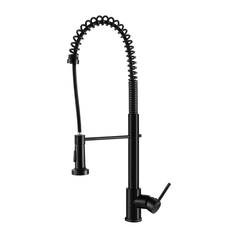 TAP-A-82H07-BK-22358-00 Cefito Kitchen Mixer Tap Pull Down 2 Modes Sink Faucet Basin Laundry Black - Image 1