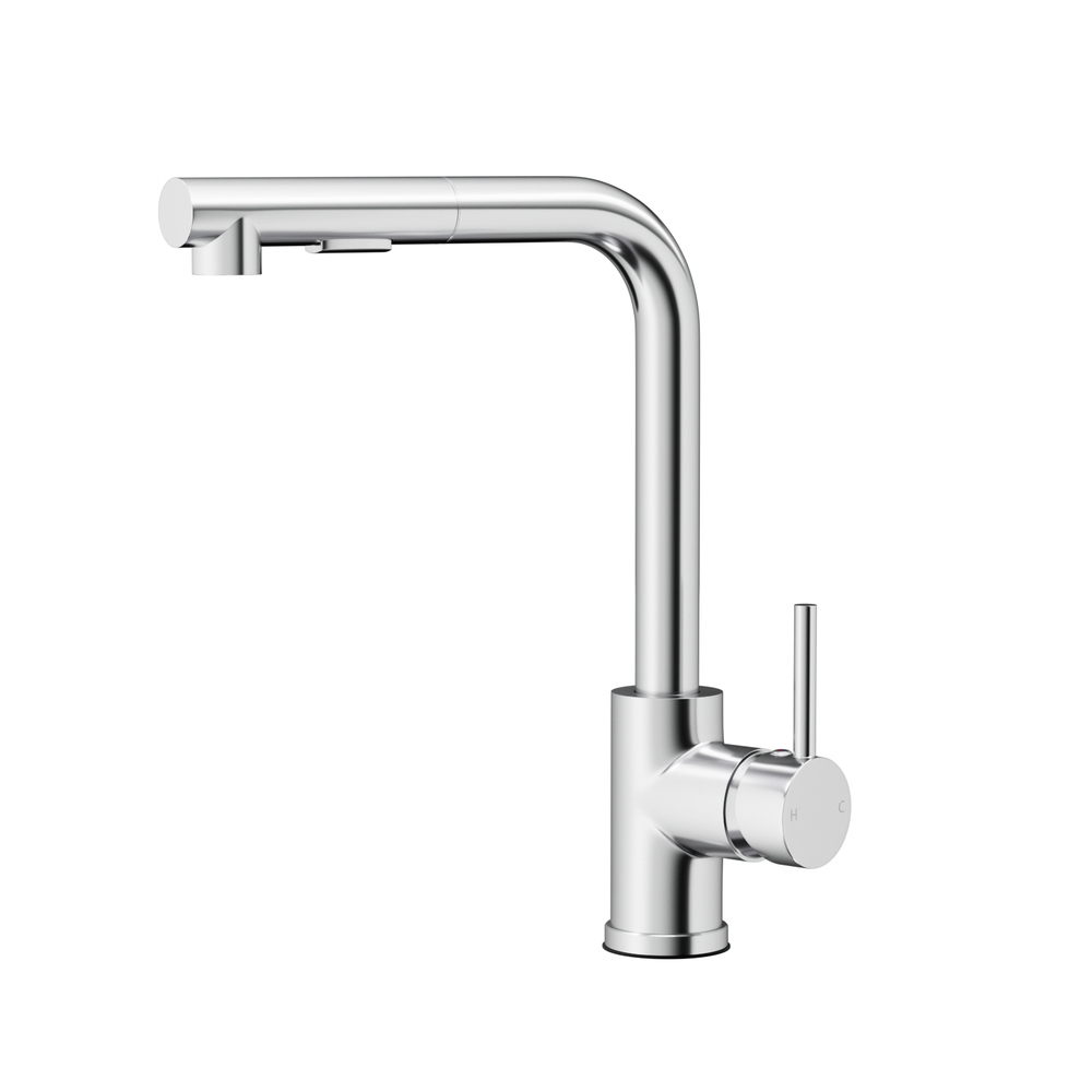 TAP-A-82H48-SI-161816-00 Cefito Kitchen Mixer Tap Pull Out Rectangle 2 Mode Sink Basin Faucet Swivel WELS Chrome - Image 1