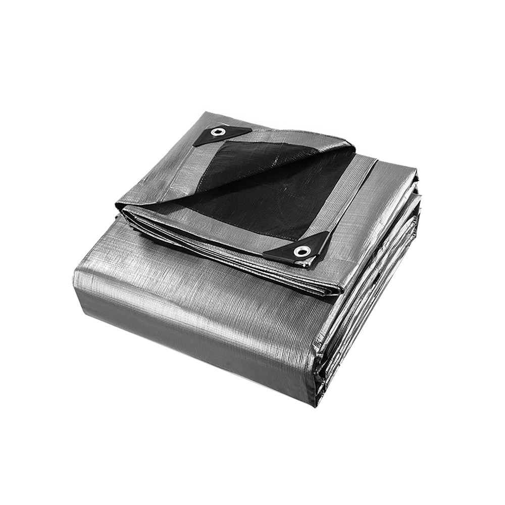 TARP-BKSI-36X48-00 Instahut Tarp Tarpaulin 3.6x4.8m Canvas Camping Heavy Duty Sun Cover - Image 1