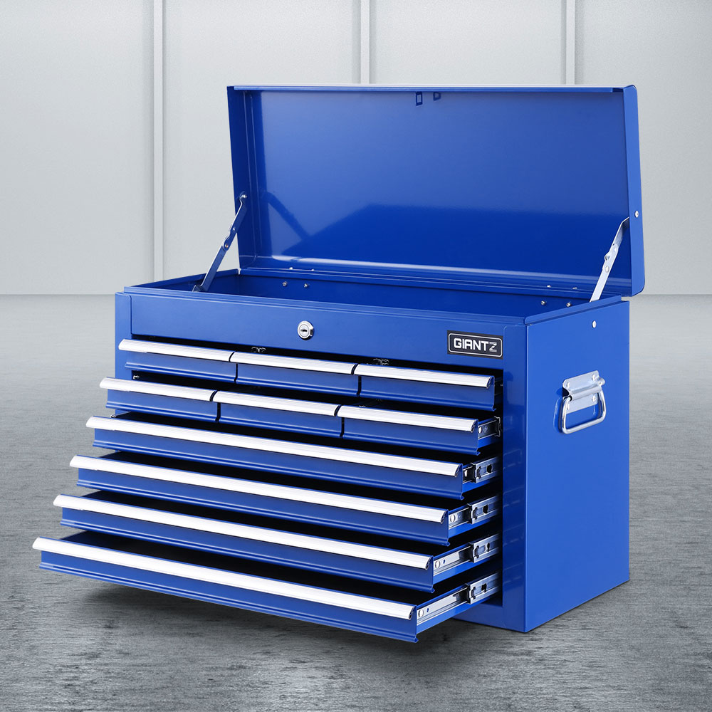 TB-10DR-CHEST-BL-202502281510-00 Giantz 10 Drawer Tool Box Cabinet Chest Toolbox Storage Garage Organiser Blue - Image 1