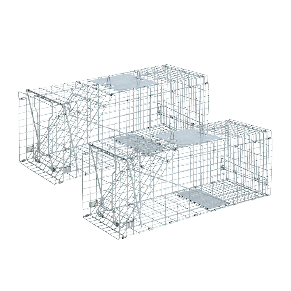 TRAP-CAGE-6623X2-00 Gardeon 2x Animal Trap Cage Possum 66x23cm - Image 1