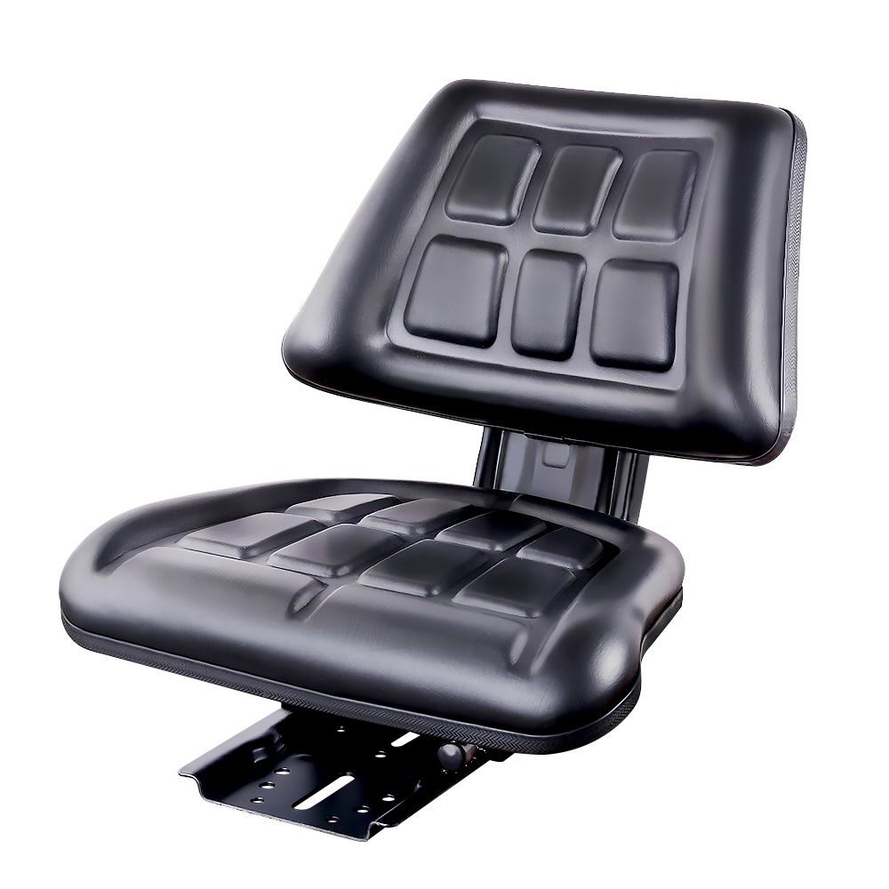 TS-BACK241-BK-00 Giantz Tractor Seat Forklift Excavator Truck Universal Replacement PU Chair - Image 1