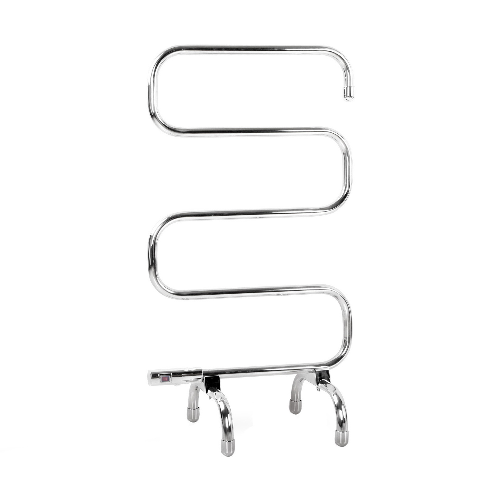 TW-C-S-SS-00 Devanti Electric Heated Towel Rail Rack 5 Bars Freestanding Clothes Dry Warmer - Image 1