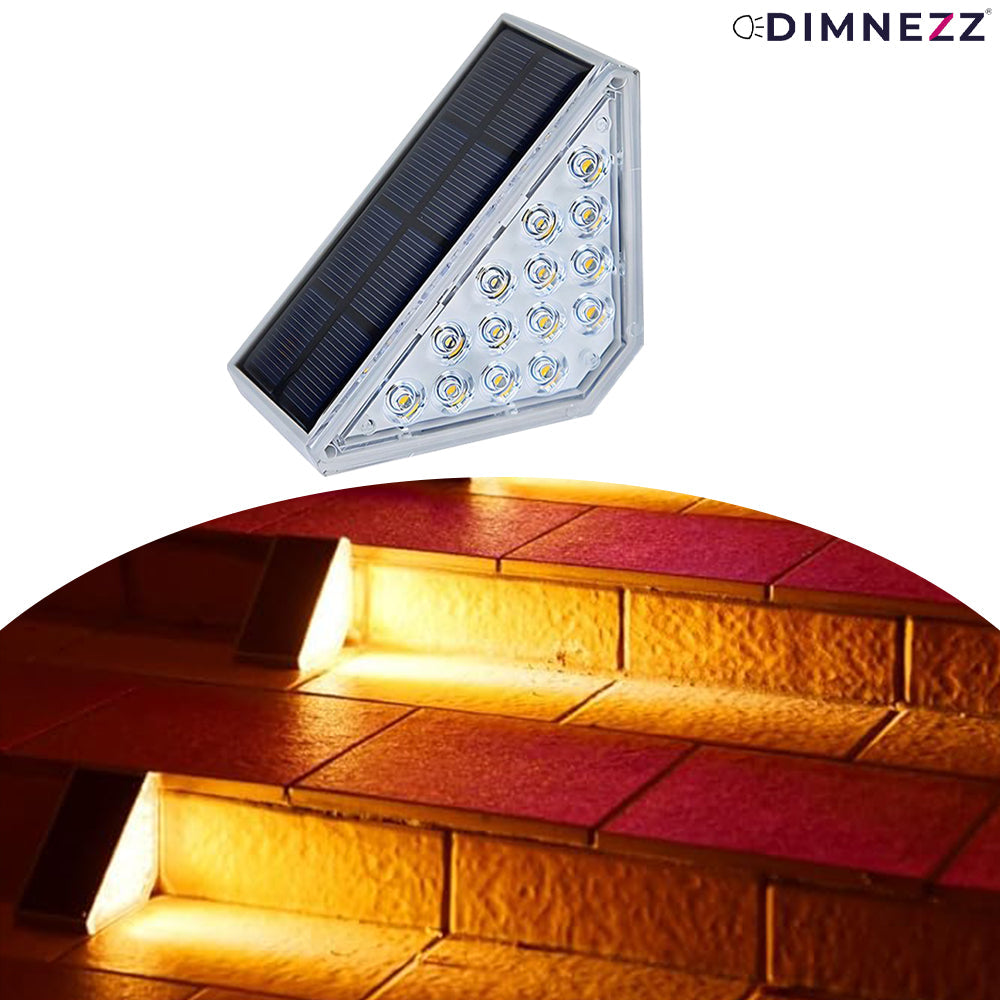 V1003-DMS101-SOSL80LM-WRMWHT-4PK-202507041136-00 Dimnezz Solar Warm White Triangle Step Lights - Image 1