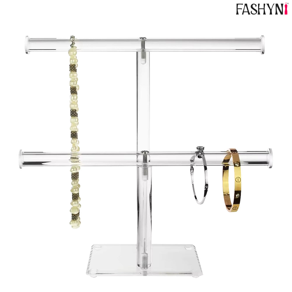 V1003-FNS102-JDH-CLR-202507041135-00 Fashyni Acrylic Jewelry Necklace and Bracelet Stand Organizer - Image 1