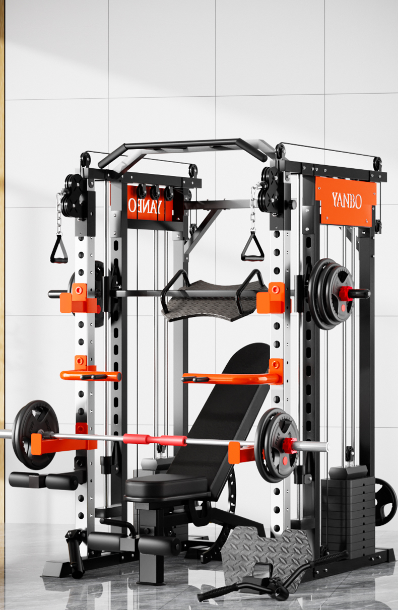 V1025-717331801236-202506051152-00 SmartFit M1 Max 140kg Pin Loaded Multi Functional Training Smith Machine Home Gym Power Rack Machine - Image 1
