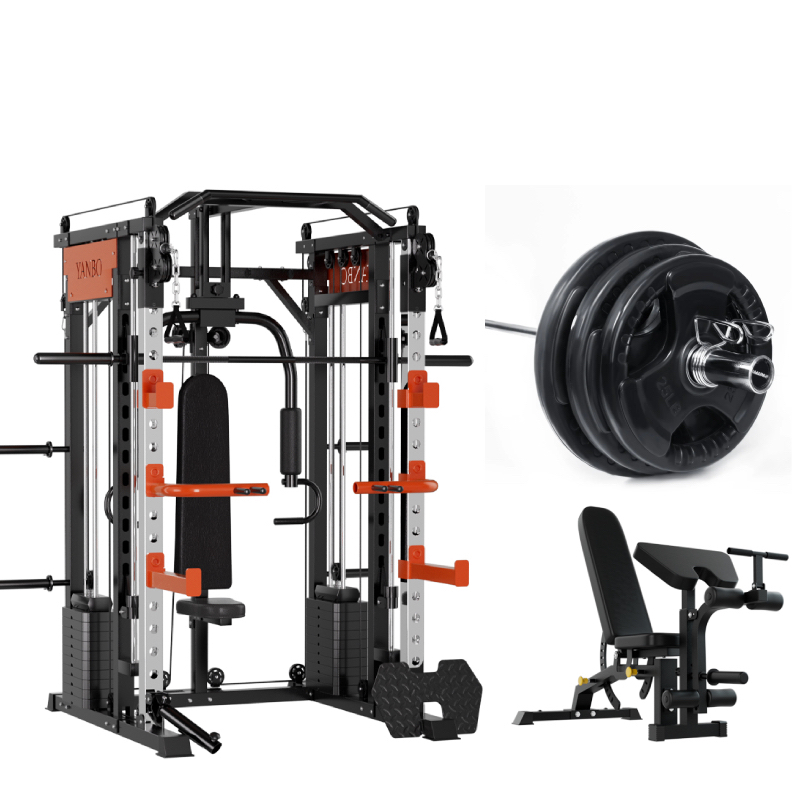 V1025-717331801328-202506051152-00 SmartFit M1 Ultra Leg Press and Chest Fly Multi Functional Training Smith Machine Home Gym with 140kgs pin loaded package - Image 1