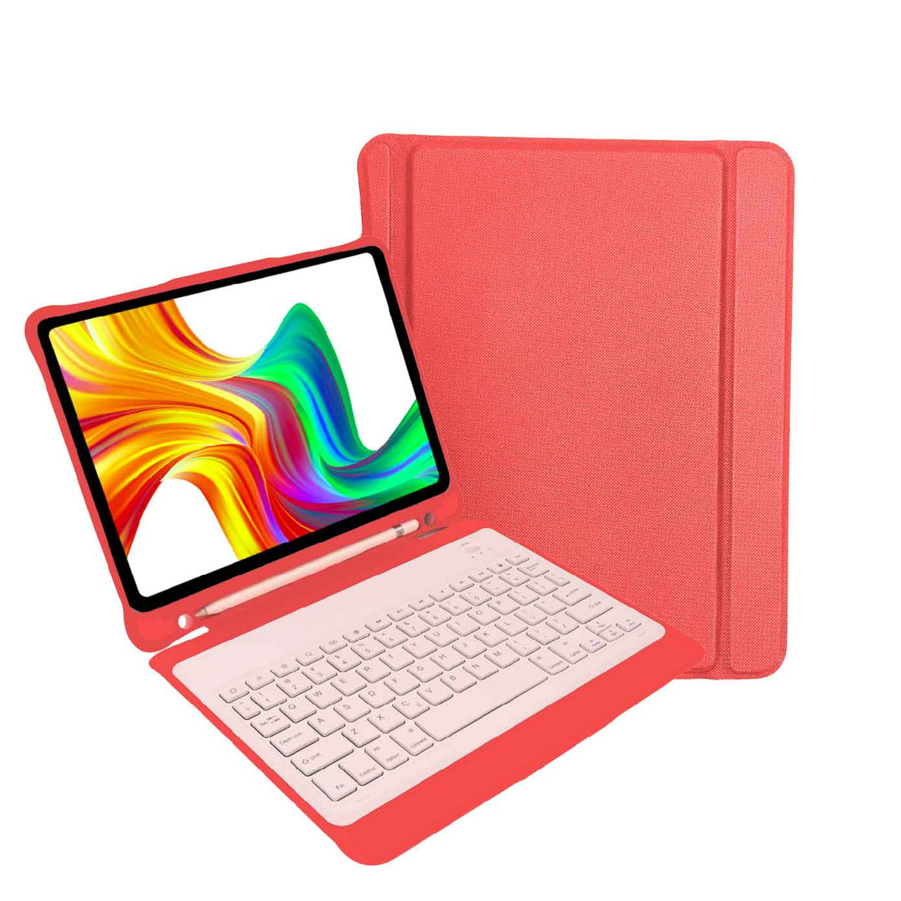 V1031-KB-IPAD109M37-202507041105-00 Laser iPad 10.9-inch Wireless Keyboard Case Watermelon - Image 1