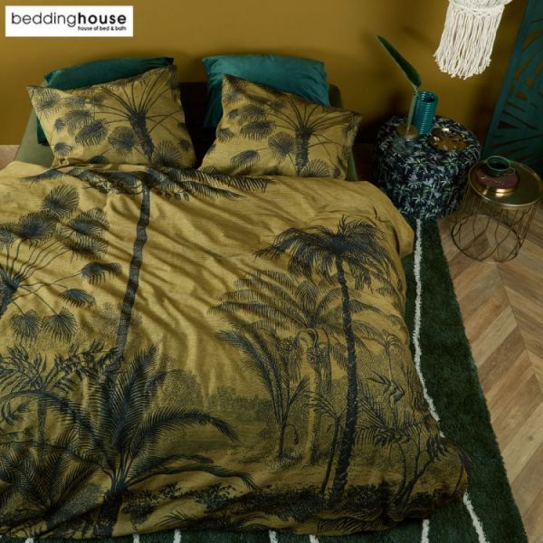 Tour Du Monde At Home Cotton Ochre Quilt Cover Sets by Bedding House King