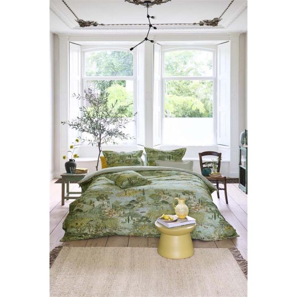 V107-1836764-200643-00 Toscana Cotton Green Quilt Cover Set By Pip Studio - Image 1