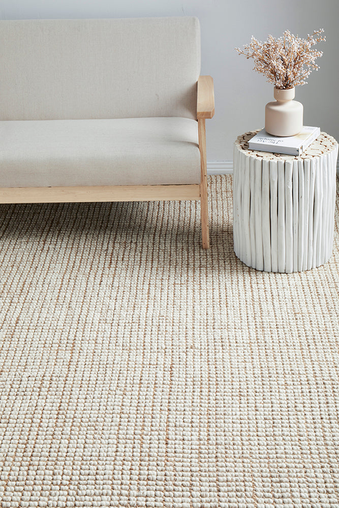 V107-ARA-NAT-400X80-206112-00 Arabella Natural Runner Rug by Rug Culture - 400X80CM - Image 1