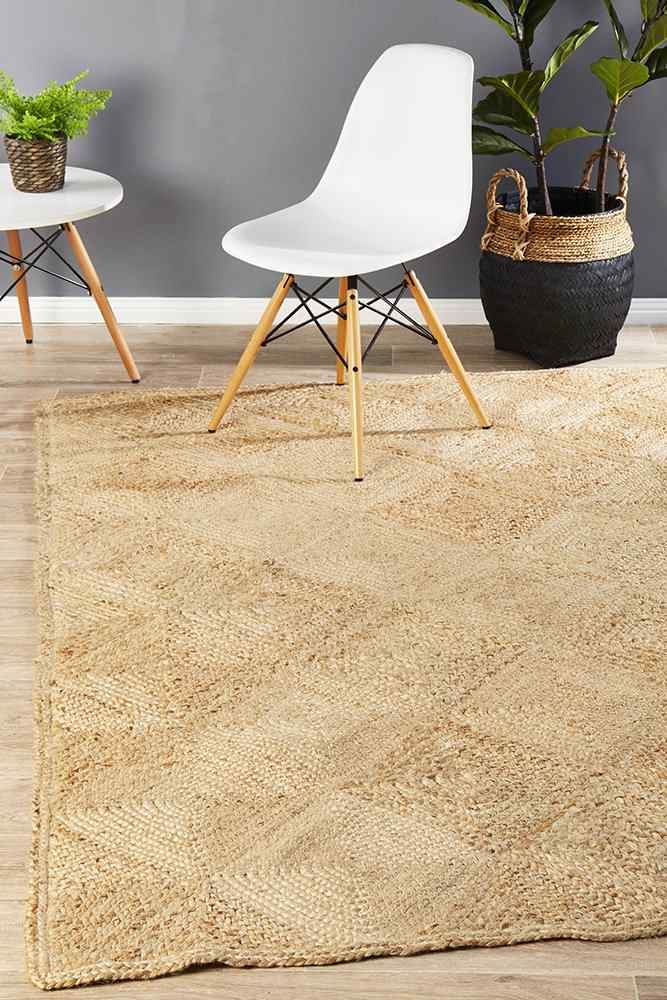 V107-ATR-HAT-NAT-320X230-217707-00 Atrium Hatch Natural By Rug Culture - 220X150CM - RECTANGLE - Image 1