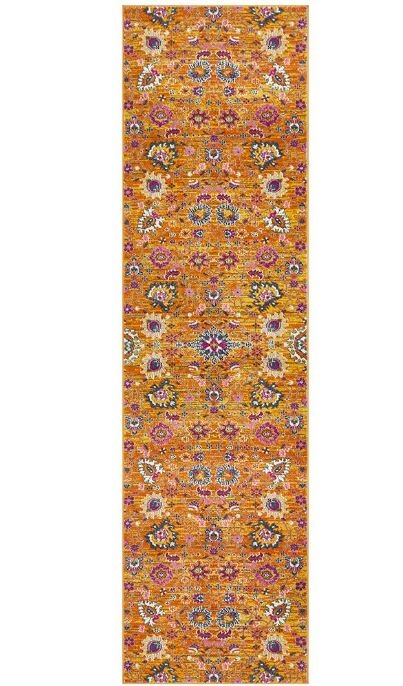 V107-BLN-210-RUST-500X80-217610-00 Babylon 210 Rust Runner by Rug Culture-500X80CM - RUNNER - Image 1
