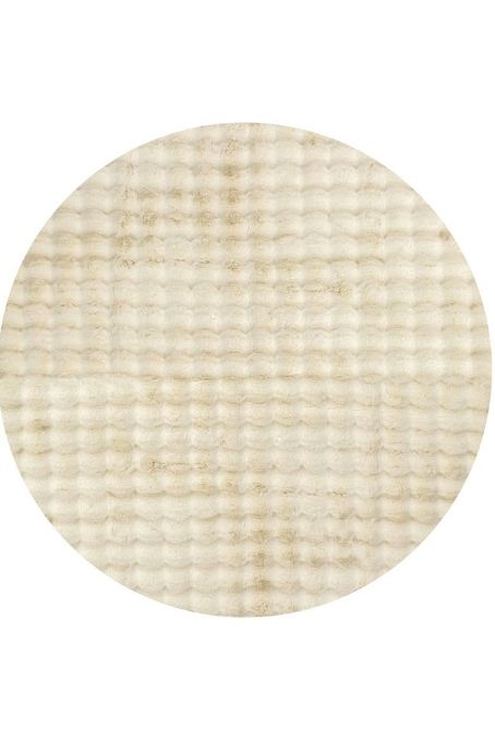 V107-BUB-NATURAL-150X150-207174-00 Bubble Natural Round Washable Rug by Rug Culture-150X150CM - ROUND - Image 1