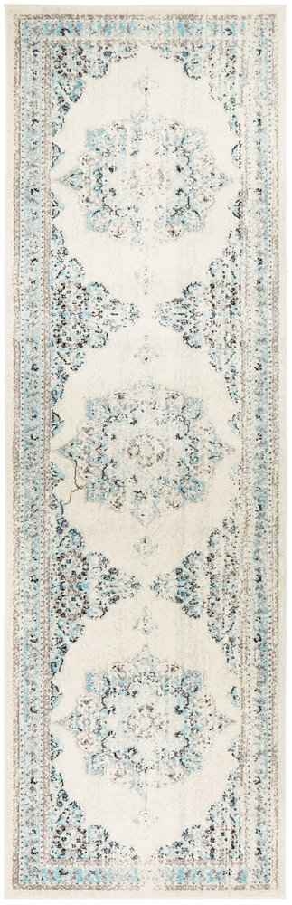 V107-CEN-922-WHT-400X80-208158-00 Century 922 White Runner by Rug Culture - 80 x 400 cm - RUNNER - Image 1