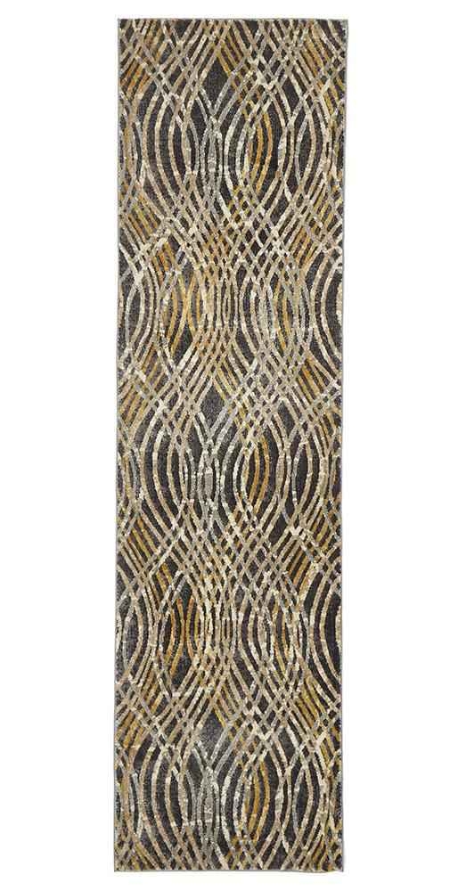 V107-DRM-852-CHAR-300X80-207610-00 Dream Scape 852 Charcoal Runner By Rug Culture - 300X80CM - RUNNER - Image 1