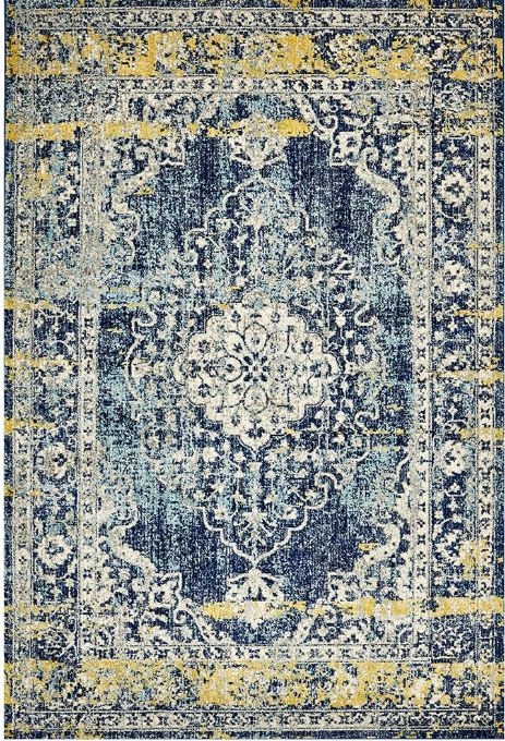 V107-MUS-869-NAVY-230X160-207410-00 Museum 869 Navy by Rug Culture-230X160CM - RECTANGLE - Image 1
