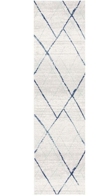 V107-OAS-452-BLUE-500X80-207724-00 Oasis 452 Blue Runner by Rug Culture-500X80CM - RUNNER - Image 1