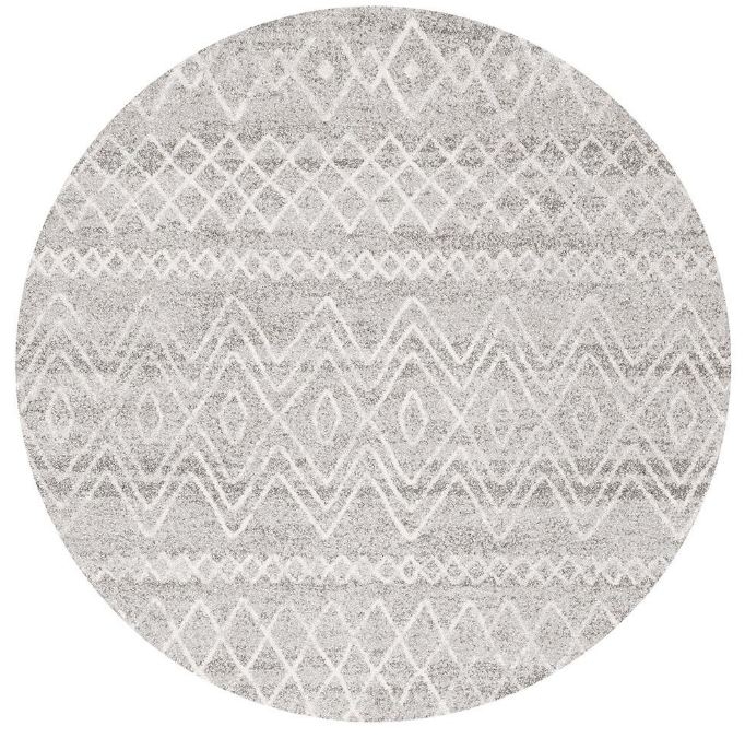 V107-OAS-453-GRY-150X150-207800-00 Oasis 453 Grey Round by Rug Culture-150X150CM - ROUND - Image 1