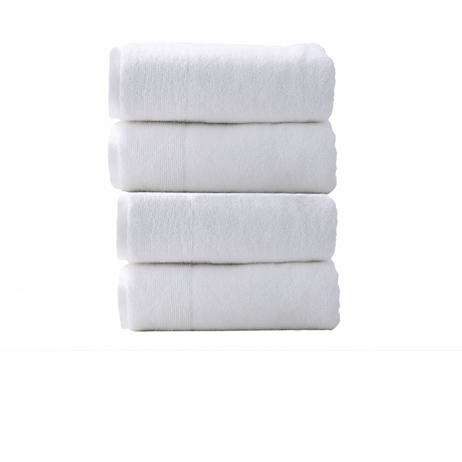 V107-SH314360-196392-00 Aireys 650 GSM Zero Twist 4 Piece Snow Bath Towel by Renee Taylor - Image 1