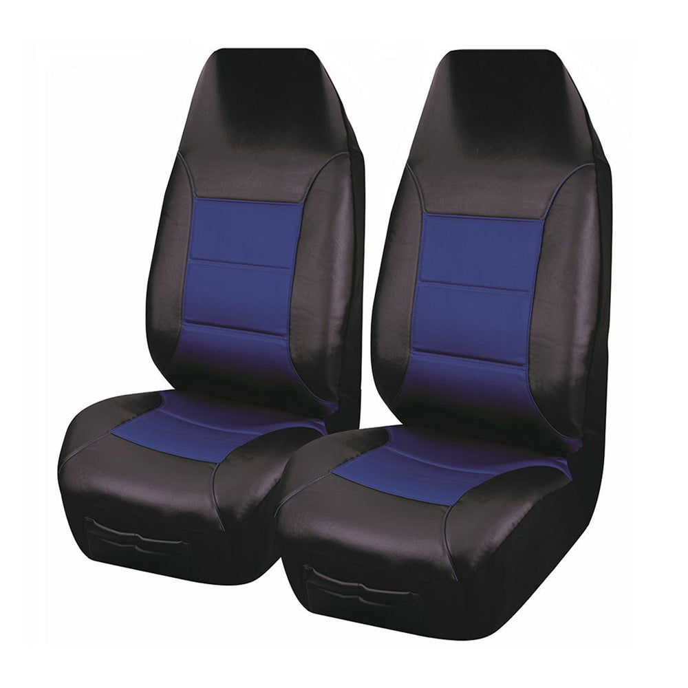 V121-ELA2503_ELA2503_668fa8c3-879c-4740-b194-06443deb94d0 Universal El Toro Series Ii Front Seat Covers Size 60/25 | Black/Blue - Image 1