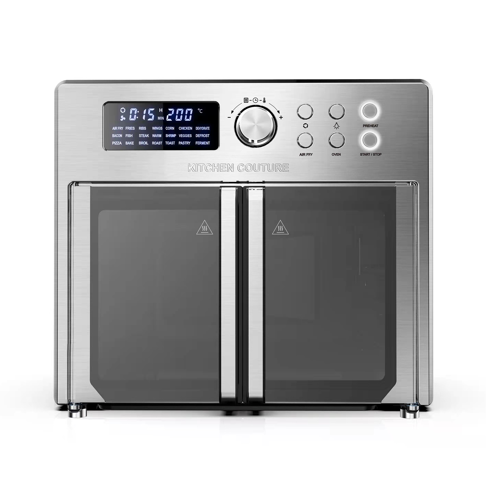 V160-10003608_10003608_6_1 Kitchen Couture 25 Litre Air Fryer Oven French Door Multifunctional Silver - Image 1