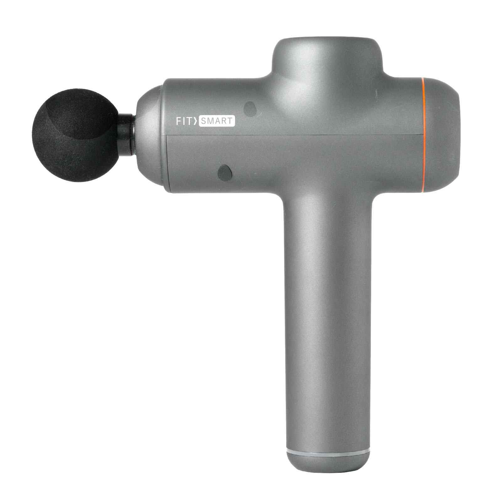 V160-10003788-65436-00 FitSmart LED Touch Screen POWER-X Vibration Therapy Device Massage Gun Grey - Image 1