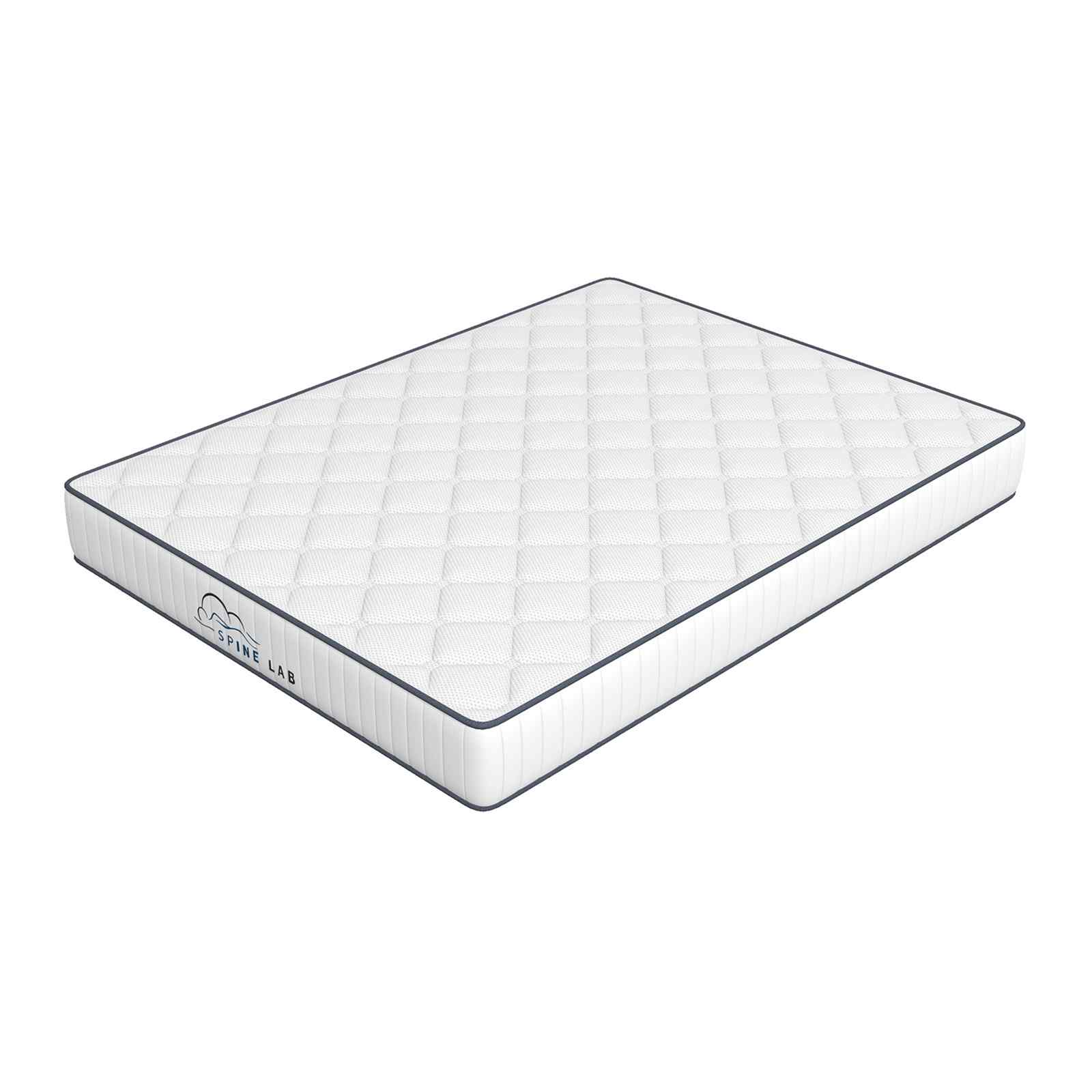 V160-10003846-66788-00 Spine-Lab Mattress 5 Zone 21cm Medium Firm Foam Bonnell Spring - King Single - White - Image 1