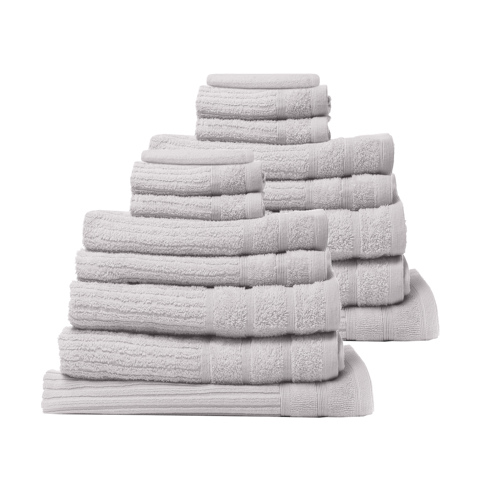 V160-K2748_k2748_2_1 Royal Comfort 16 Piece Egyptian Cotton Eden Towel Set 600GSM Luxurious Absorbent - Sea Holly - Image 1