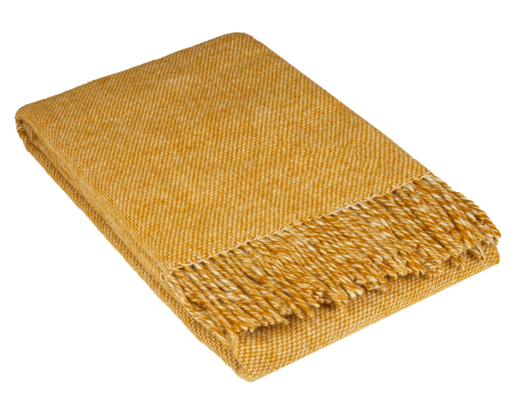 V164-CB3-CambridgeMustard_CB3_1024x1024_2x-00 Cambridge Throw - 100% NZ Wool - Mustard - Image 1
