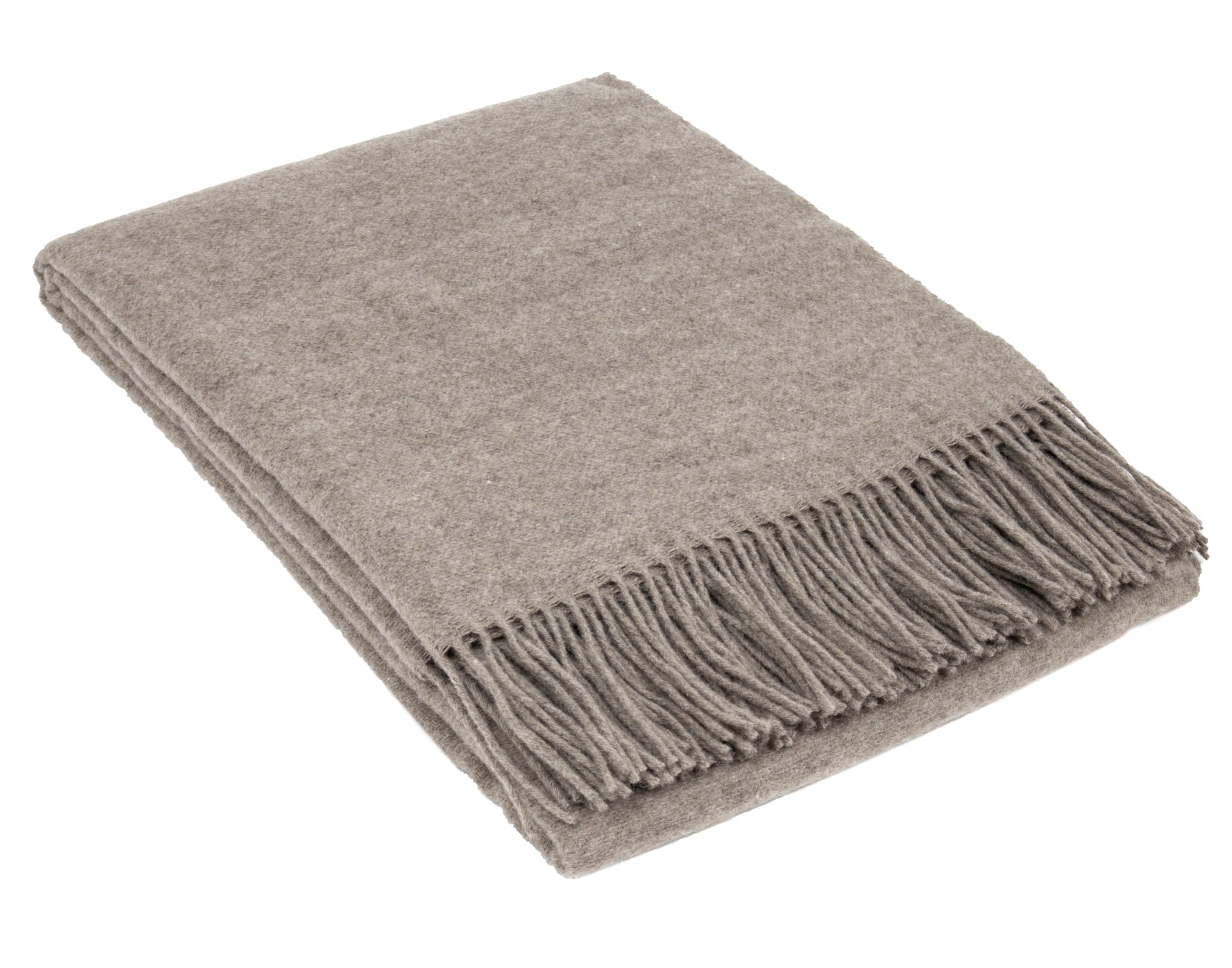 V164-CH16-89408-00 Chiswick Throw - Merino Wool/Cashmere - Stone - Image 1