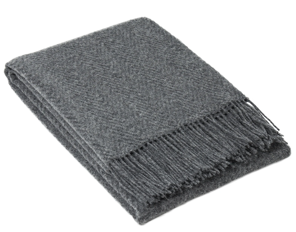 V164-HA9-HamptonSlate_318a08ca-cbda-4230-a6fa-d85c3162aa24_1024x1024_2x-00 Hampton Throw - Merino Wool Blend - Slate - Image 1