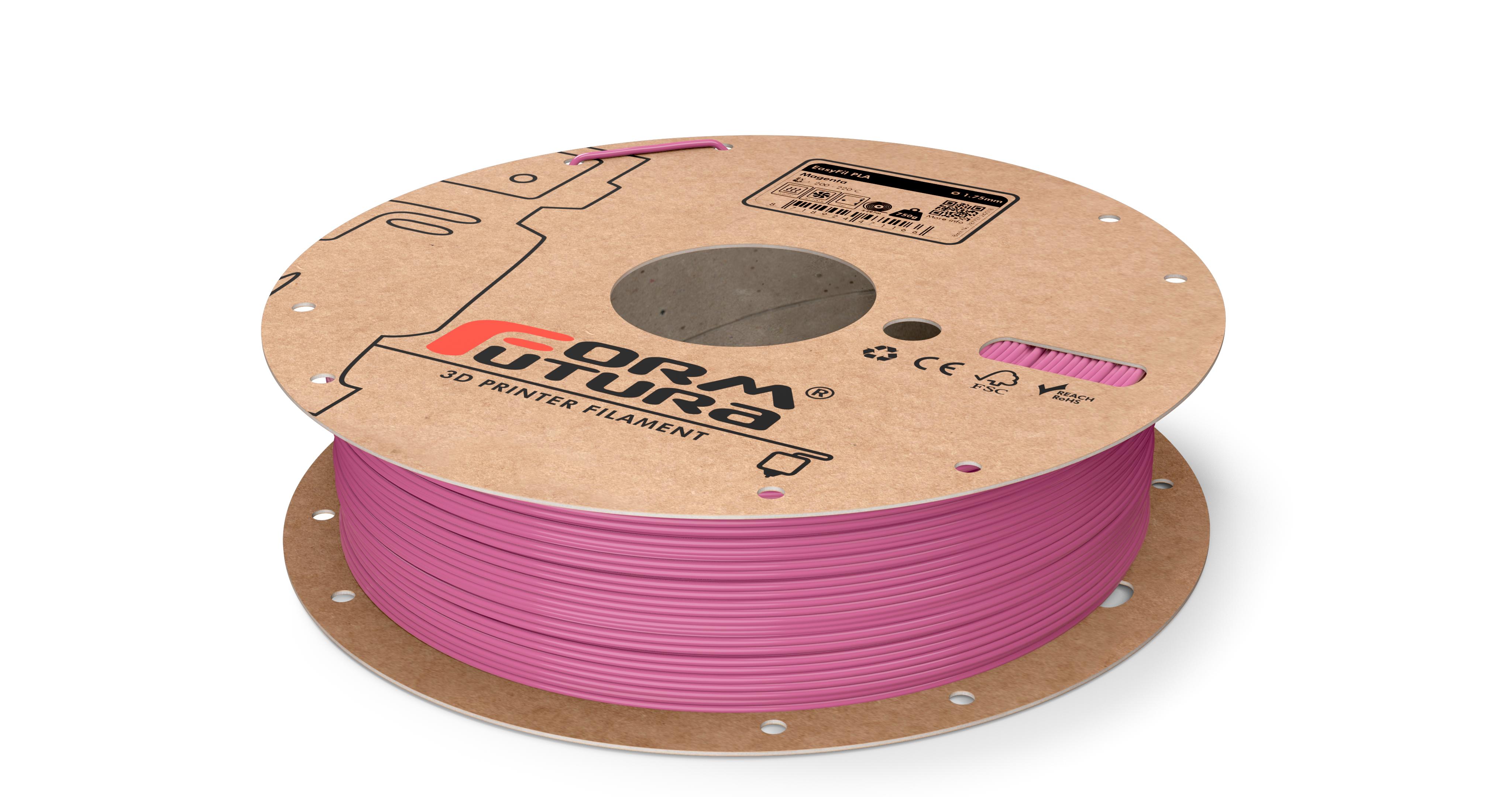 V177-175EPLA-MGNT-0750_EasyFil-PLA-Magenta-175-750g__27643_1 PLA Filament EasyFil PLA 1.75mm Magenta 750 gram 3D Printer Filament - Image 1