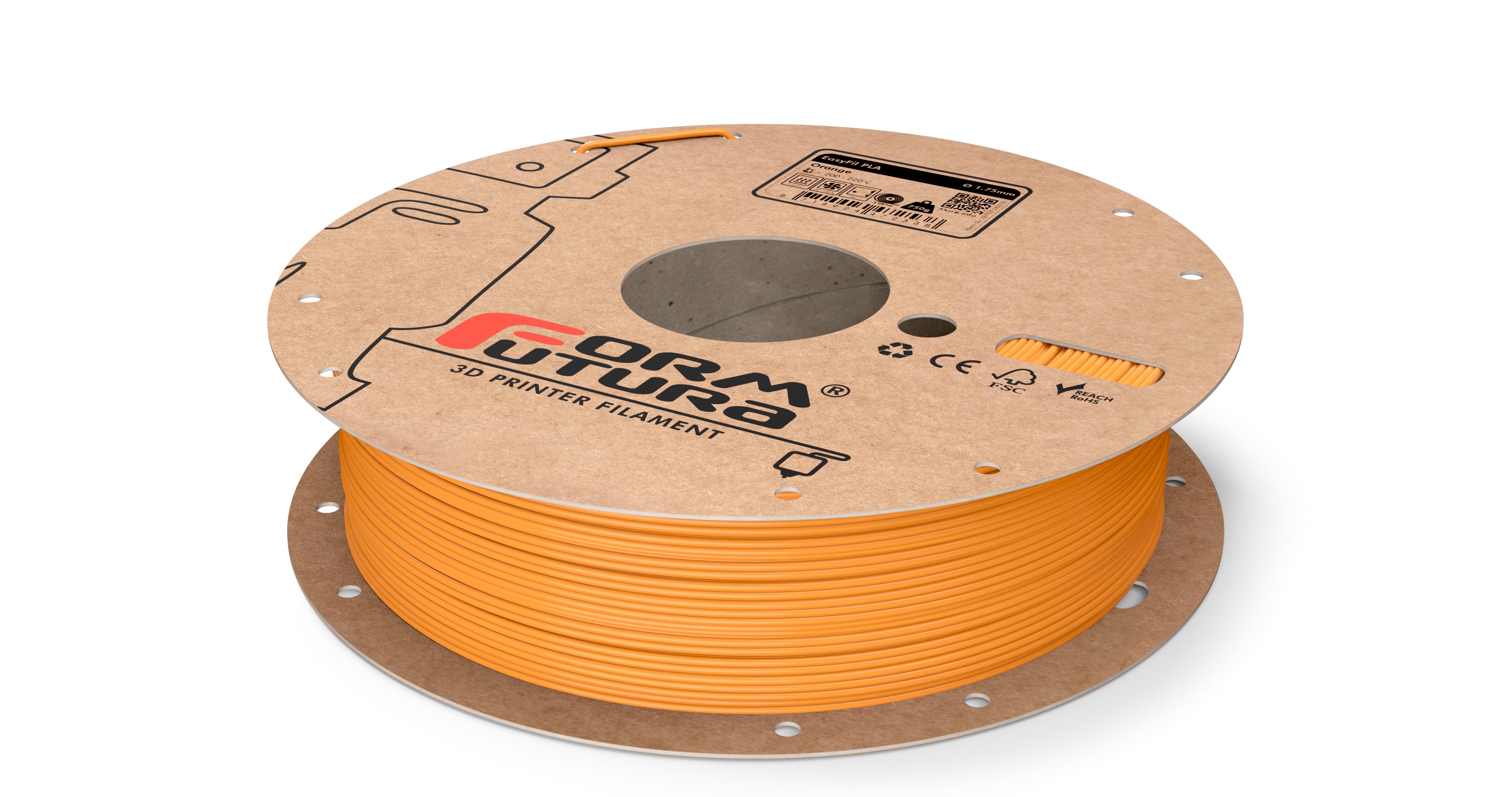 V177-175EPLA-ORA-0750_EasyFil-PLA-Orange-175-750g__82733_1 PLA Filament EasyFil PLA 1.75mm Orange 750 gram 3D Printer Filament - Image 1