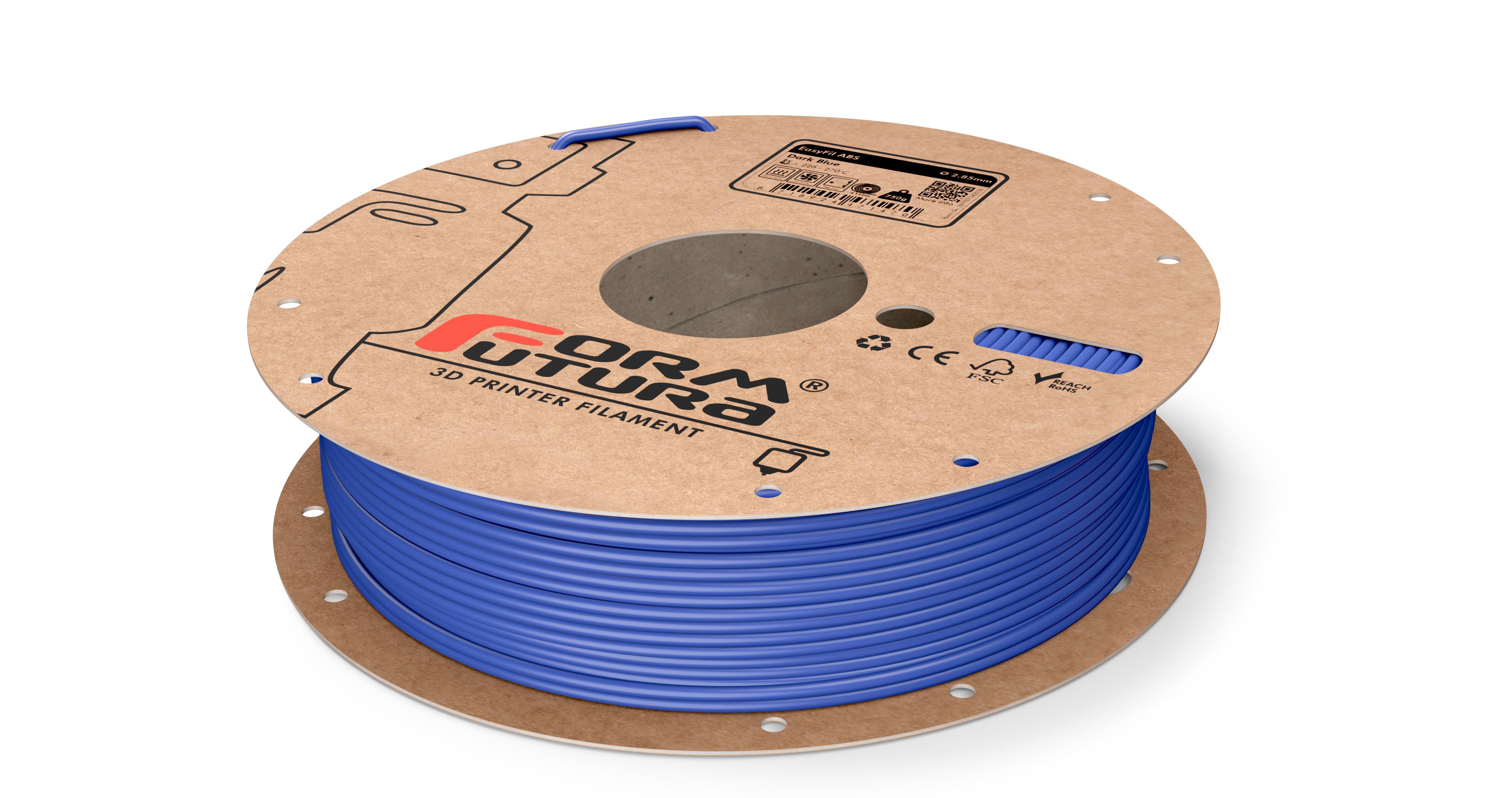 V177-285EABS-DBLUE-0750_EasyFil-ABS-Dark-Blue-285-750g__50549_1 ABS Filament EasyFil ABS 2.85mm Dark Blue 750 gram 3D Printer Filament - Image 1