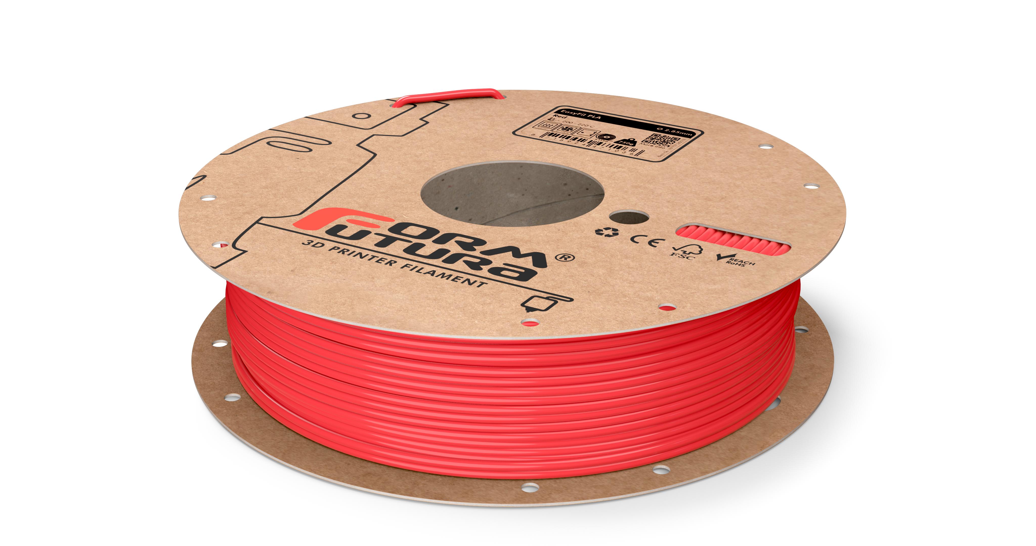V177-285EPLA-RED-2300_8718924478530_EasyFil-PLA-Red-285-230g__05892_1 PLA Filament EasyFil PLA 2.85mm Red 2300 gram 3D Printer Filament - Image 1