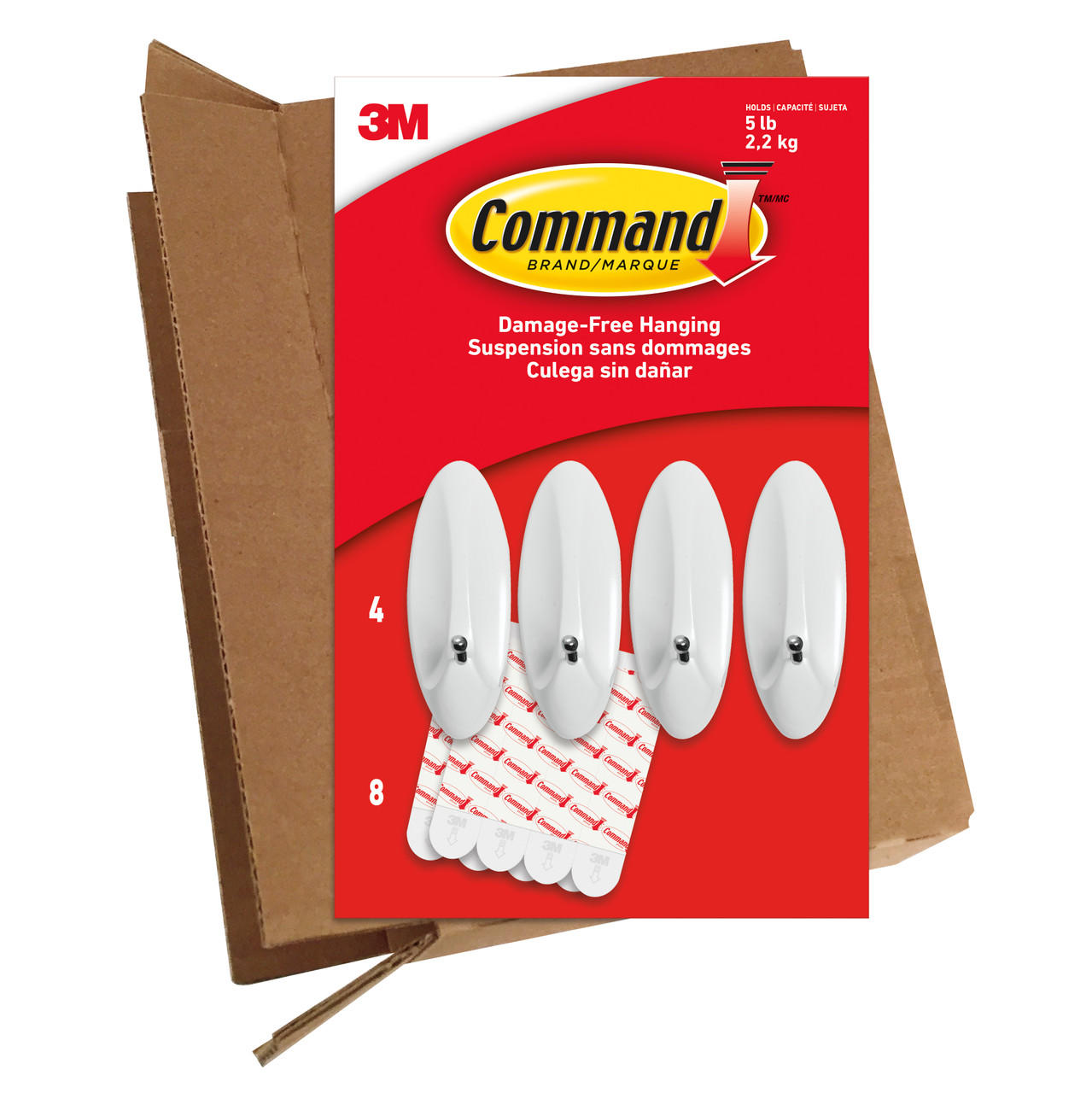 V177-AK-70006983723-70432-00 Command GP069-4NA Value Pack Large Wire Hooks 4PK - Image 1