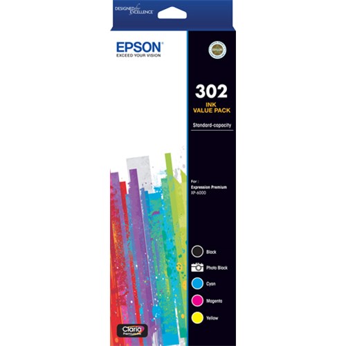 V177-AL-EPC13T01W792-EPC13T01W792__45892-00 EPSON 302 5 COLOUR INK PACK EXPRESSION PREMIUM XP-6000 - Image 1