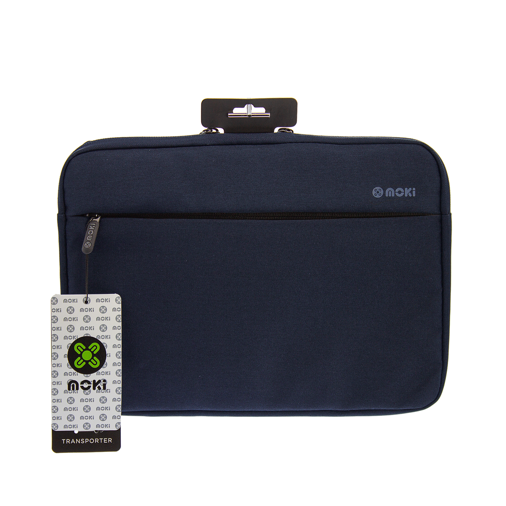 V177-BGTRSLNV-ACC-BGTRSLNV-00__84085-00 MOKI Transporter Sleeve Navy - Fits up to 13.3" Laptop - Image 1