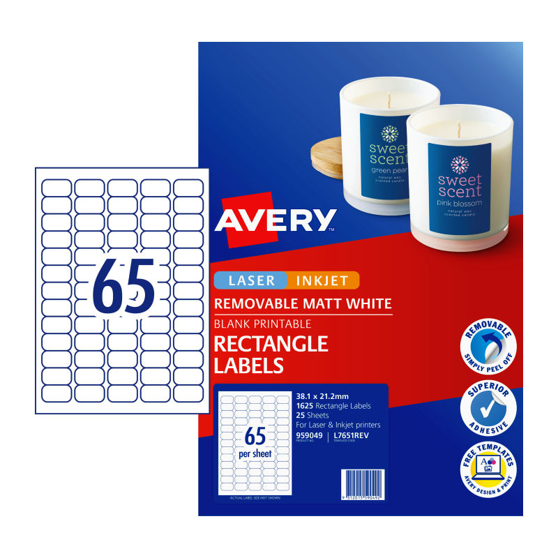 V177-D-AV959049-uc_id_1-_tsPe3Y5rkw178IeFOZBhTDcLLKzxML__95608-00 AVERY LIP Label L7651REV 65Up Pack of 25 - Image 1