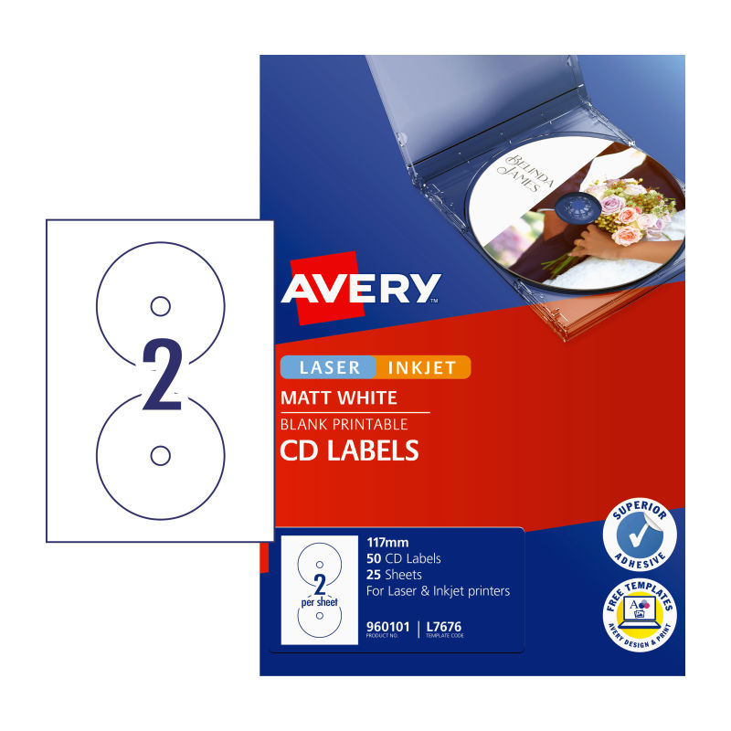 V177-D-AV960101-uc__10001-00 AVERY LIP Label CD/DVD L7676 Bx50 - Image 1