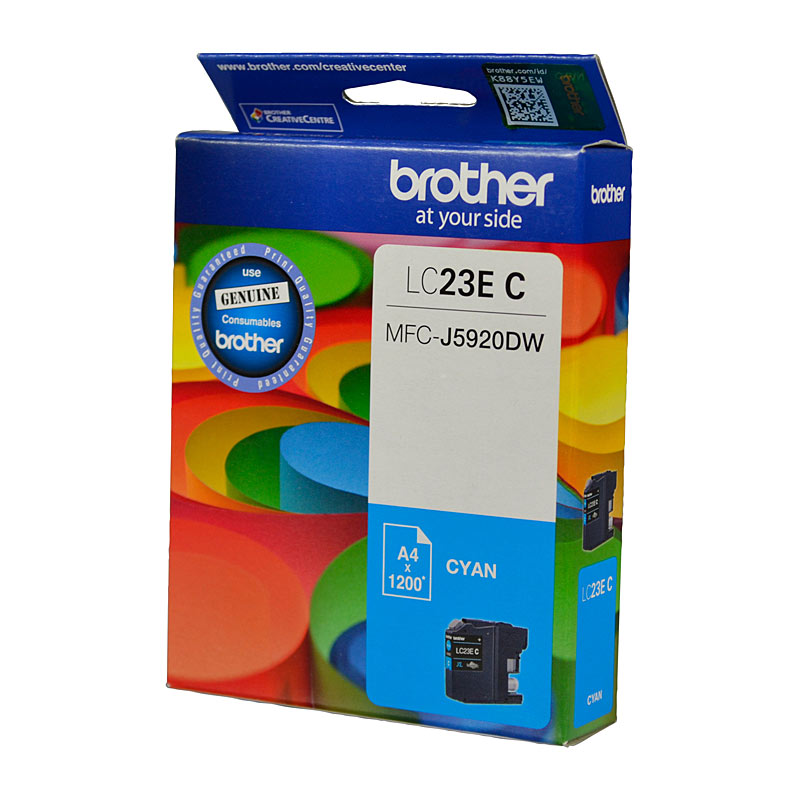 V177-D-B23C_uc__79167_1 BROTHER LC23E Cyan Ink Cartridge - Image 1