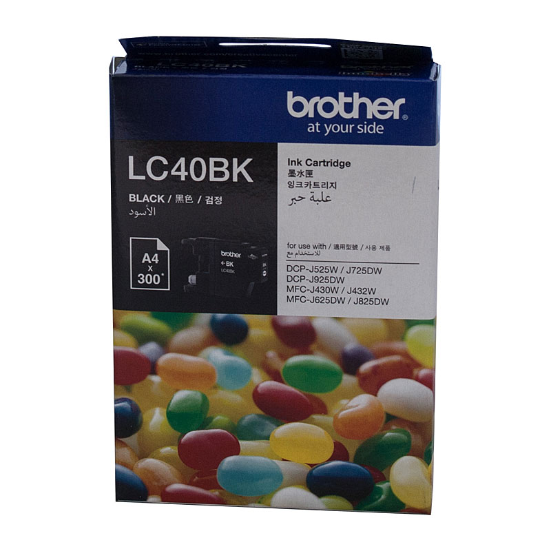 V177-D-B40B_uc__46592_1 BROTHER LC40 Black Ink Cartridge - Image 1